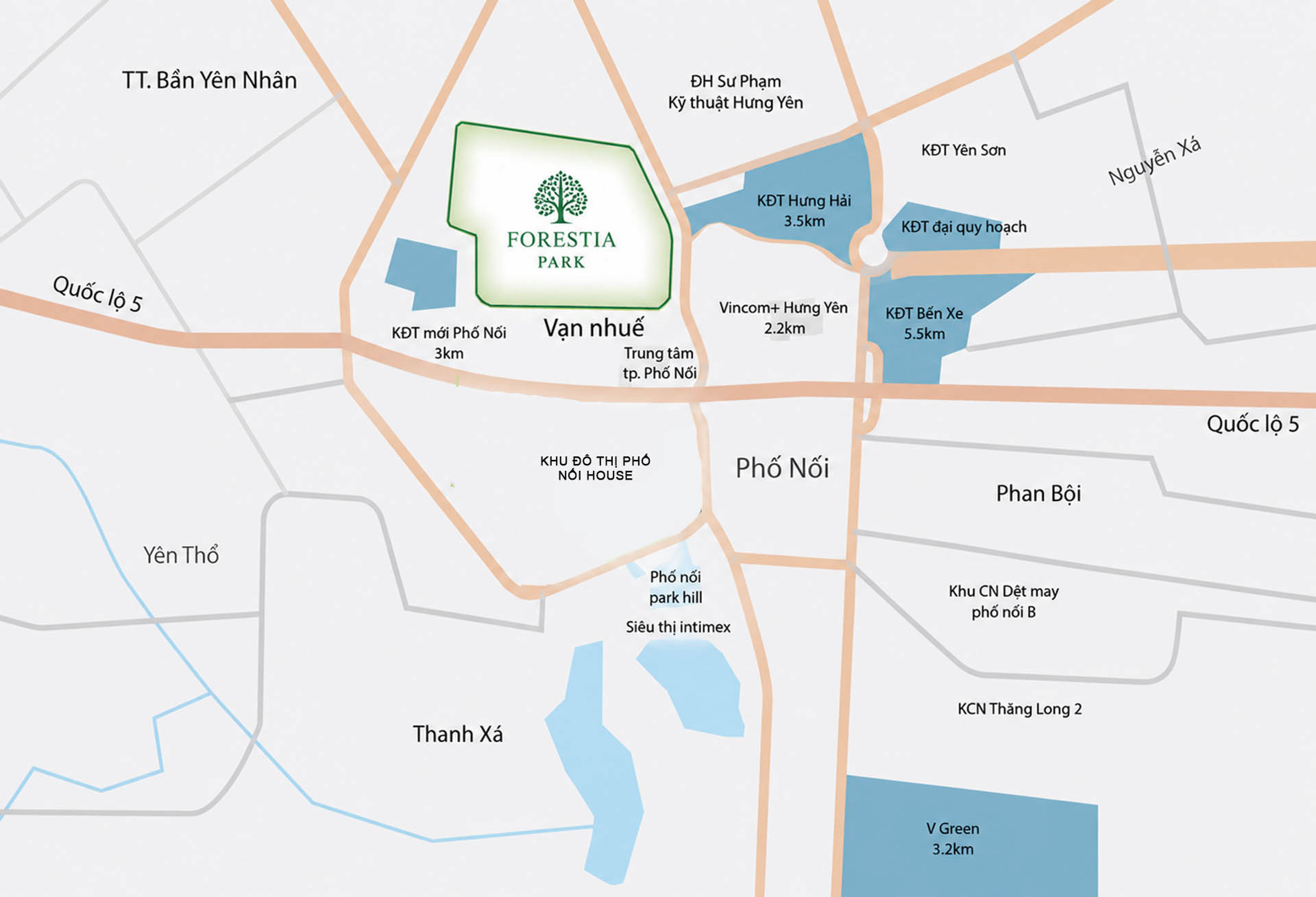 Vị trí đắc địa của Forestia Park 